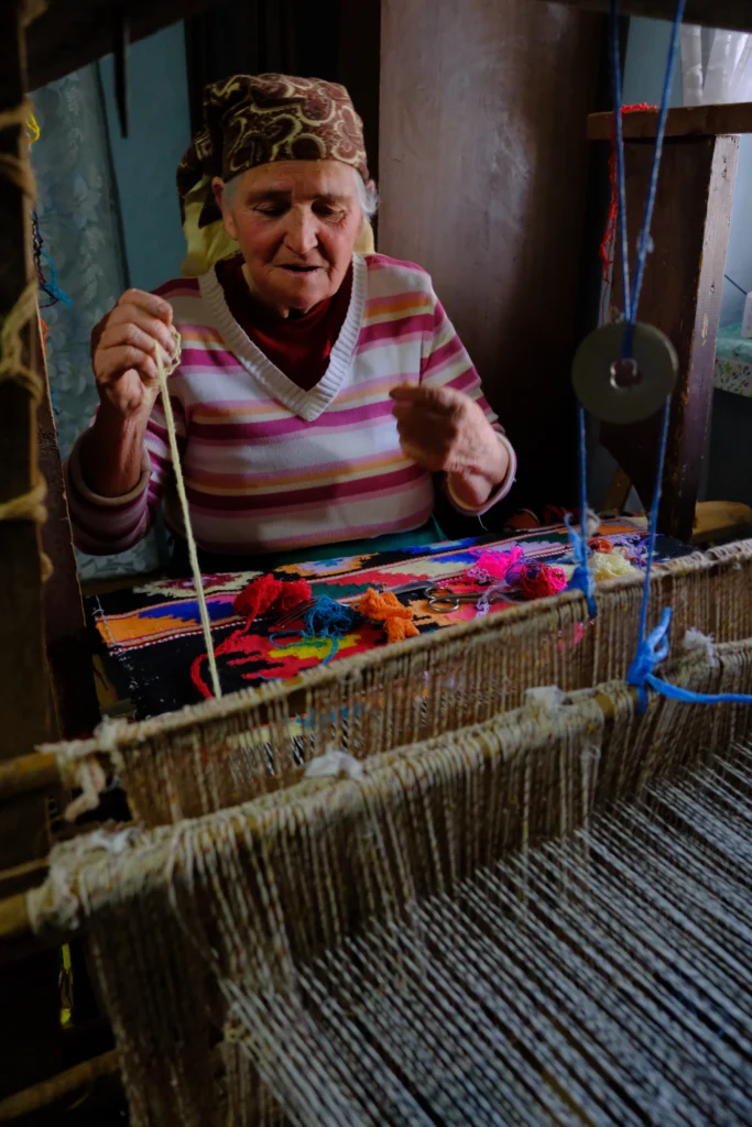 Maria Leonte, meșteră țesătoare